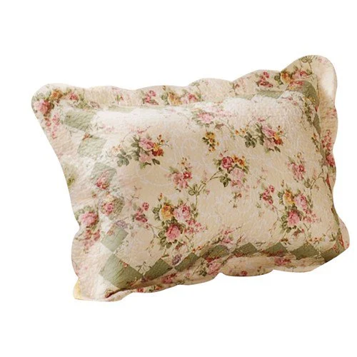 Benzara Denali Fabric King Size Sham with Floral Prints, Multicolor