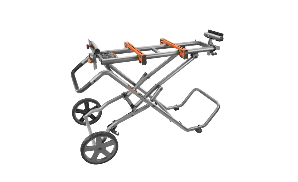 RIDGID AC9946 Universal Mobile Miter Saw Stand with Mounting Braces