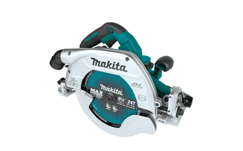 Makita XSH10Z 18-Volt x2 LXT Lithium-Ion (36-Volt) Brushless Cordless 9-1/4 in. Circular Saw w/Guide Rail Compatible Base (Tool Only)