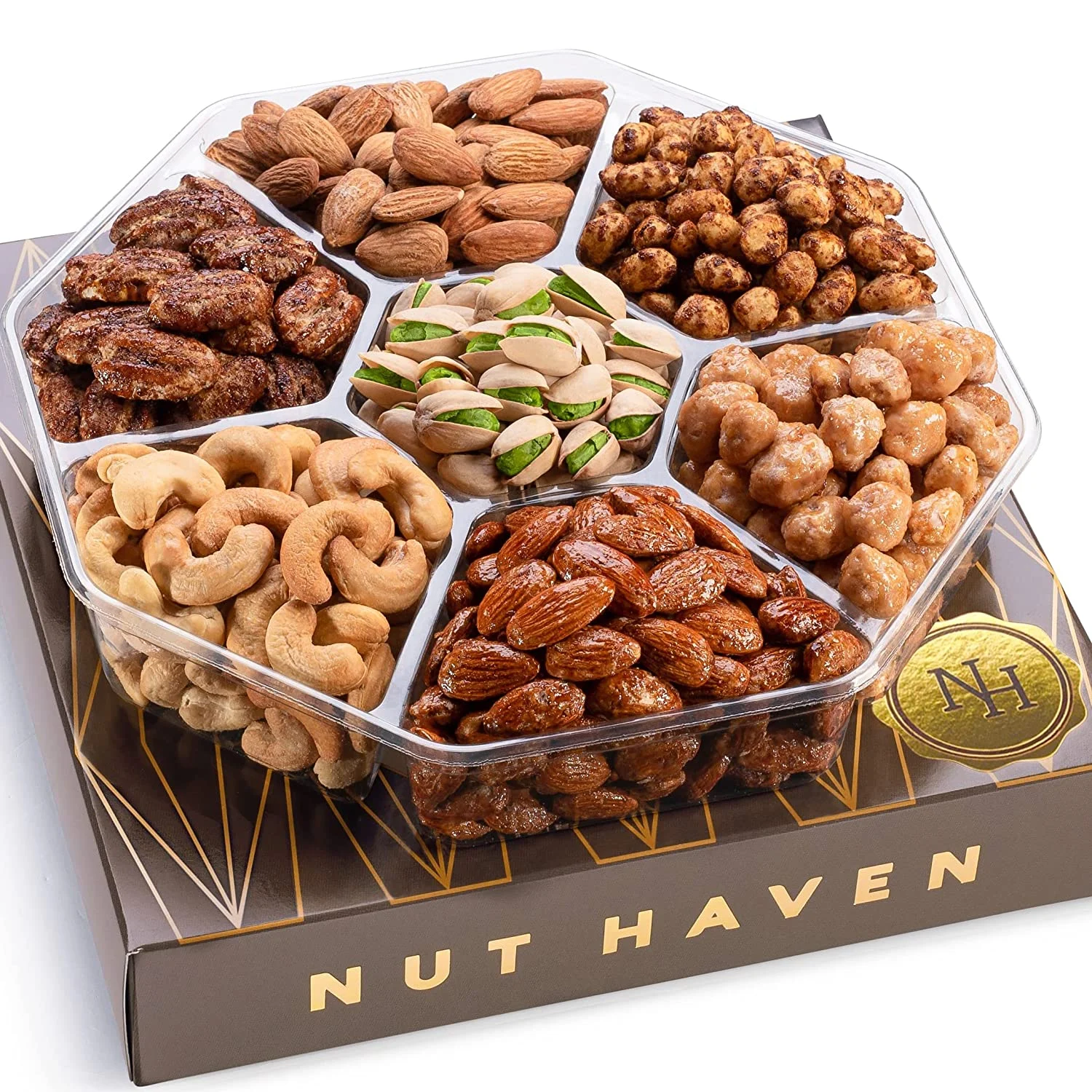 Nut Haven Holiday Nuts Gift Basket – Great Gift for Mothers Day
