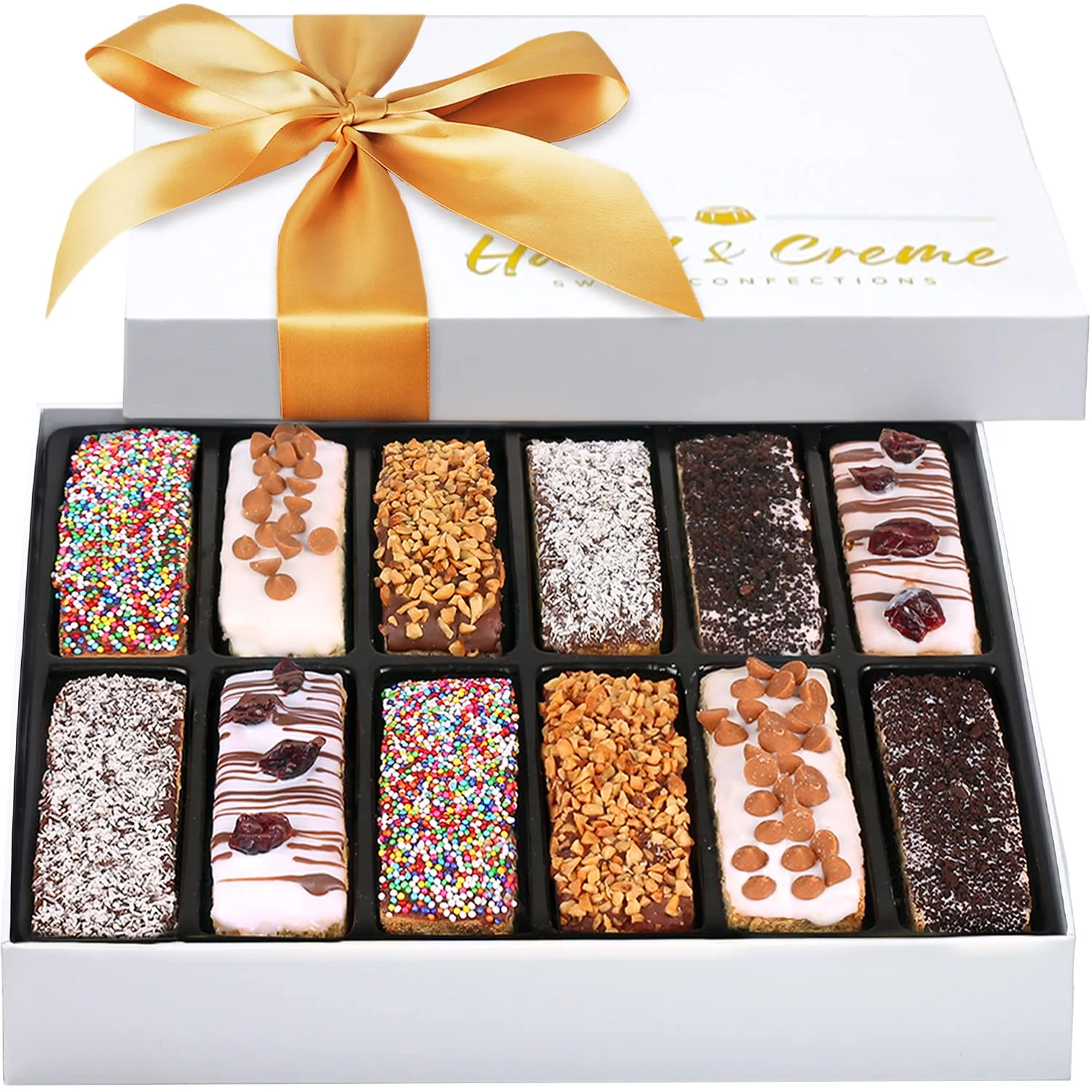 Hazel & Creme Biscotti Gift Baskets – Cookie Food Basket – Corporate, Birthday, Holiday, Easter