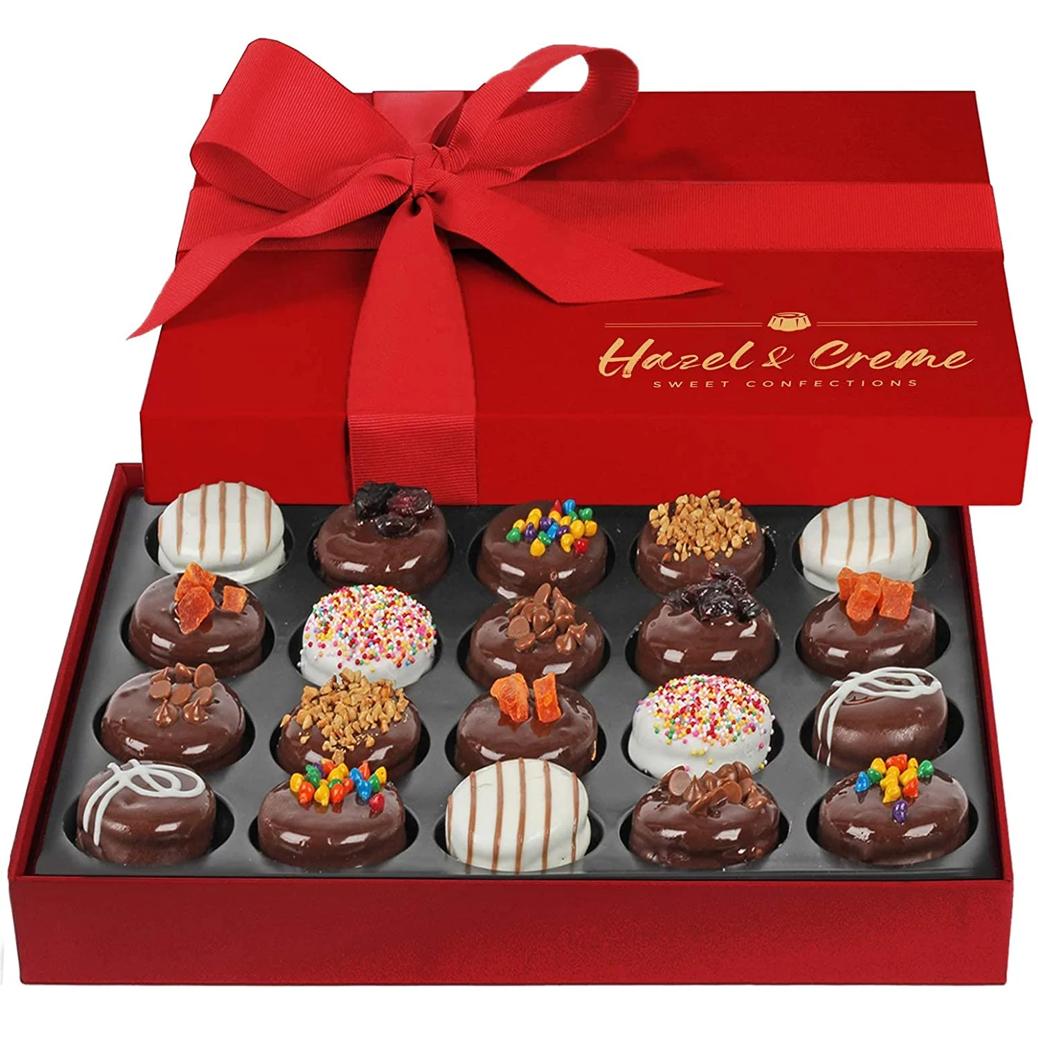 Hazel & Creme Chocolate Covered Cookie Gift – 20 Pcs – Anniversary, Thank You, Birthday