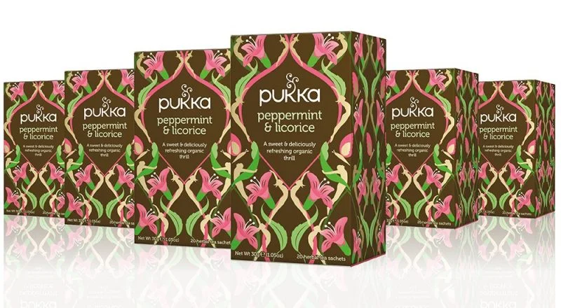 Pukka Peppermint & Licorice Root, Organic Herbal Tea, 6 Pack, 120 Tea Bags