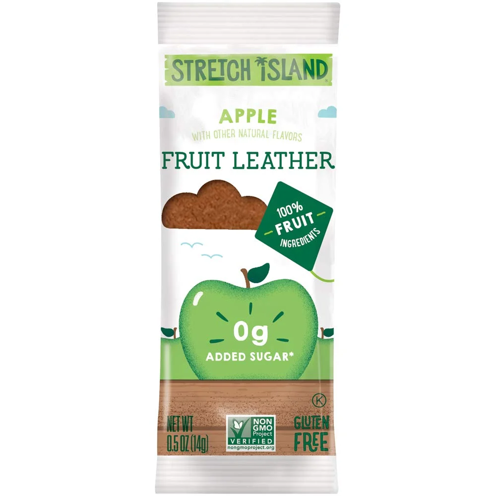 Stretch Island Original Fruit Leather, Apple, 0.5 Ounce Leathers, 30 Count