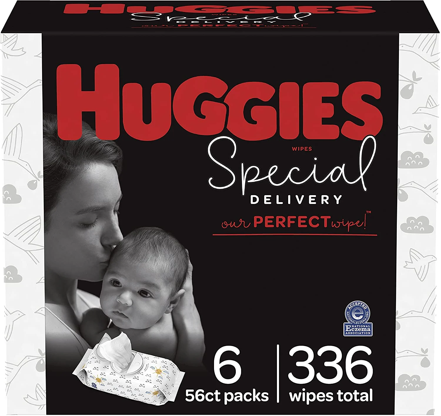 HUGGIES, Hypoallergenic Baby Wipes, Unscented