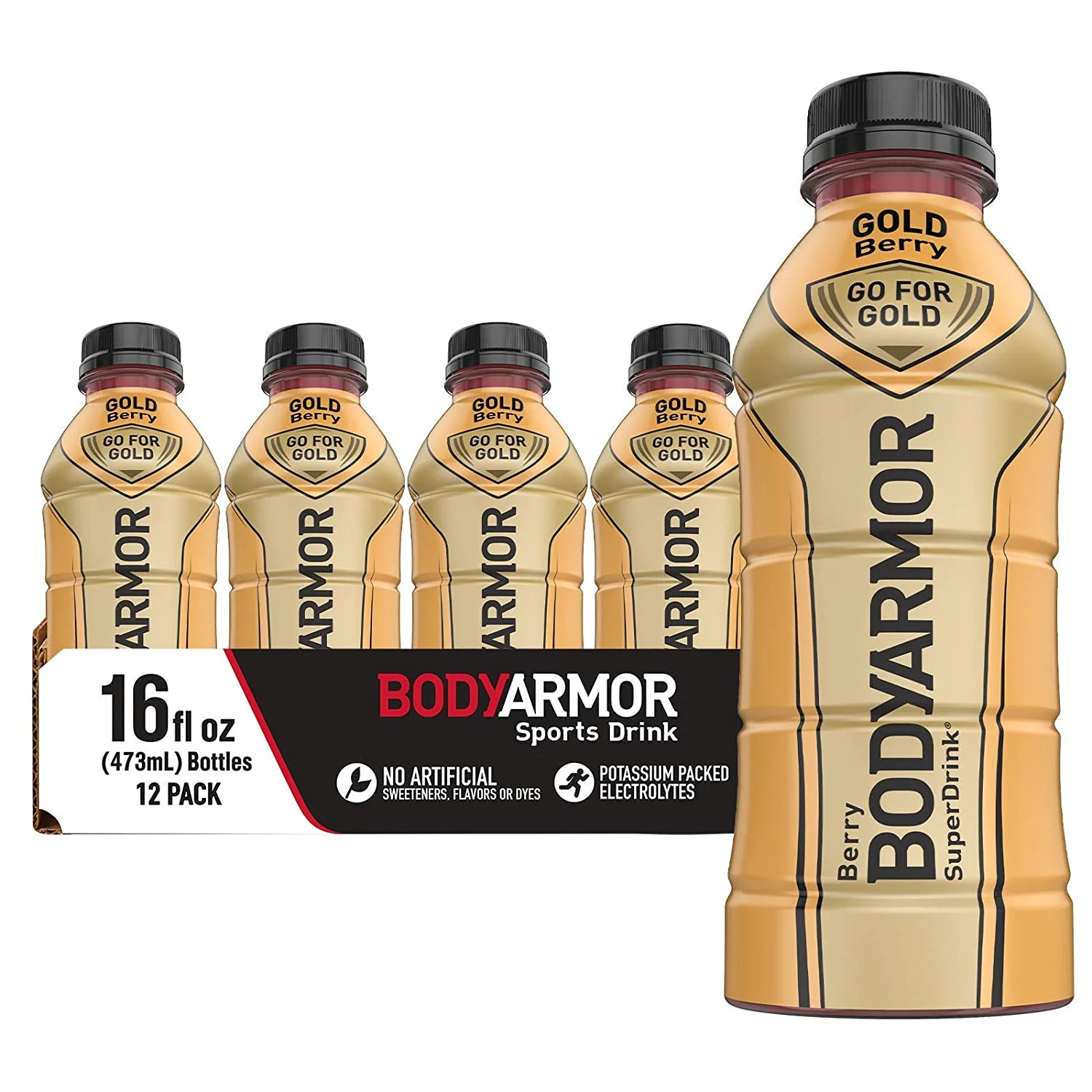 BODYARMOR Sports Drink Sports Beverage, Gold Berry, Natural Flavors With Vitamins, Potassium-Packed