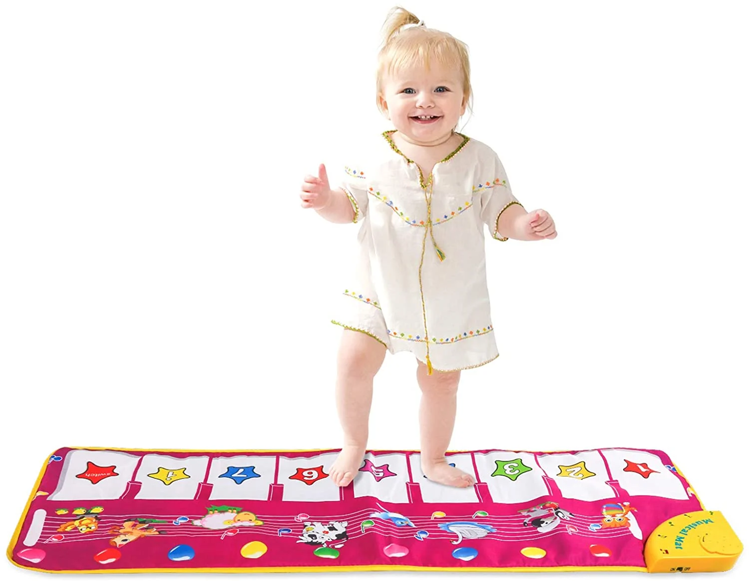 M SANMERSEN Piano Mat, Musical Keyboard Playmat 39.5″