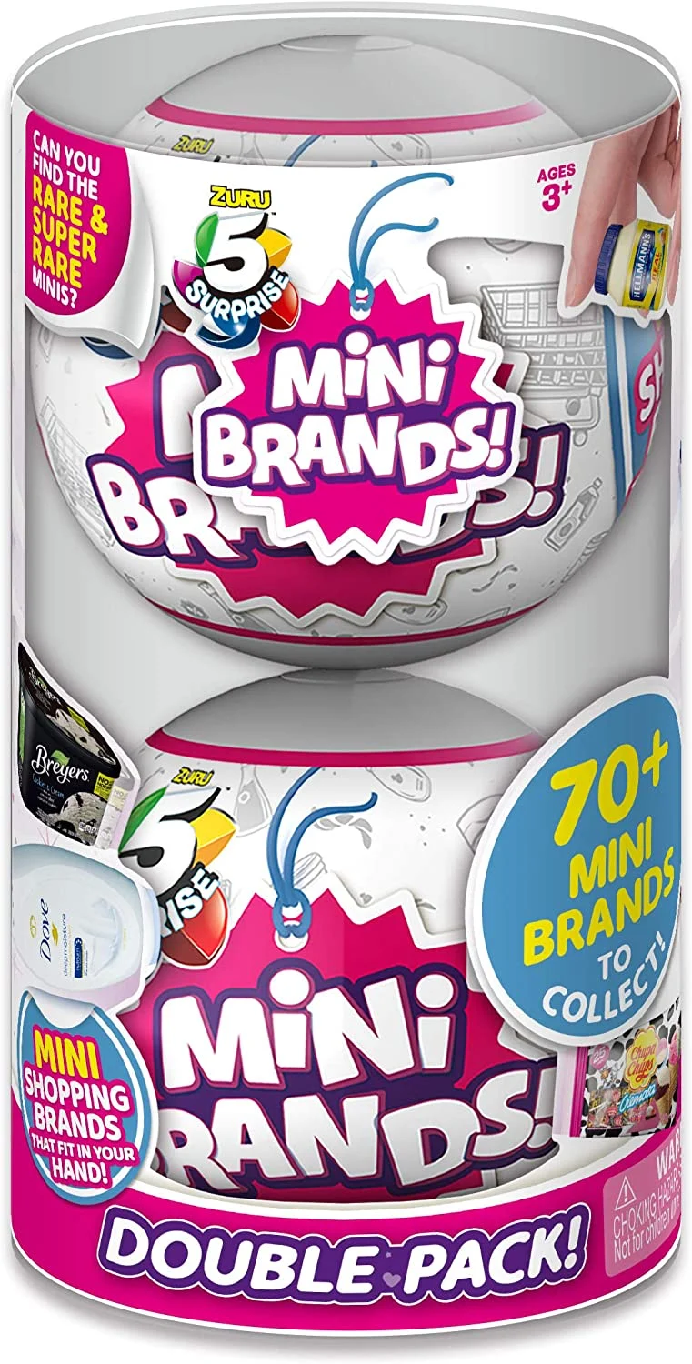 5 Surprise Mini Brands Mystery Capsule Collectible Toy (2 Pack)