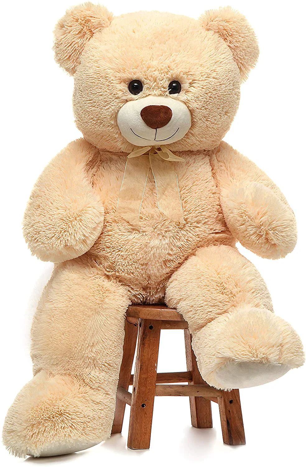 MorisMos Giant Teddy Bear 35.4” Soft Stuffed Animal Big Bear Plush Toy, Beige