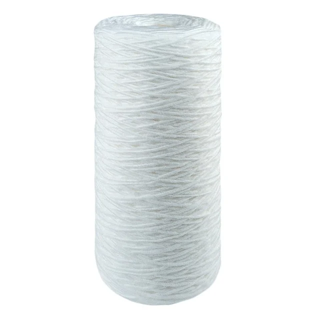 4.5" x 10" String Wound Filter Cartridge for Standard Water Filtration Housing 25MIC