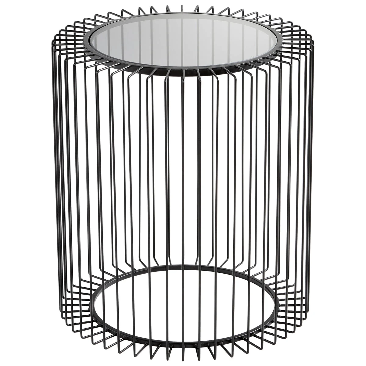 Cyan Design 10927 Iron/Glass Canasta Side Table