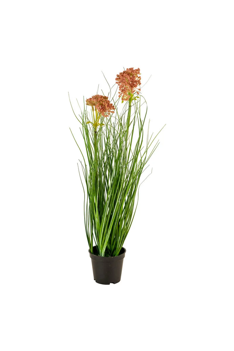 Kalalou CYF1286 Artificial Potted Onion Grass With Two Flowers
