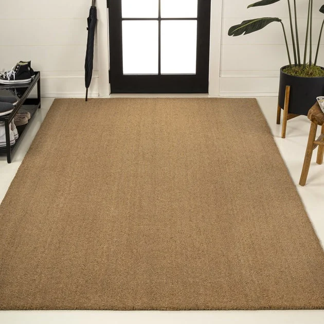 Peater Classic Casual Commercial Natural Coir 6' x 9' Doormat - Light Brown