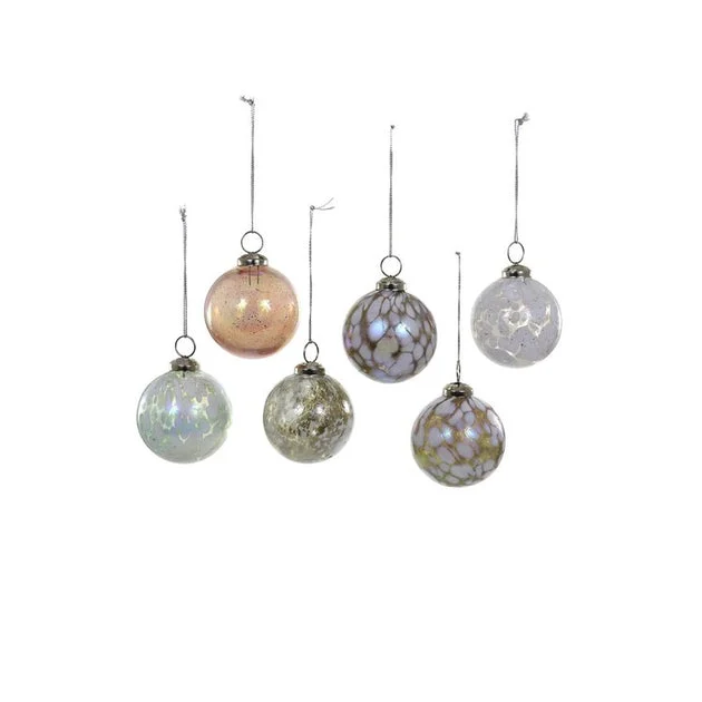 Mottled Small Baubles Set of 6