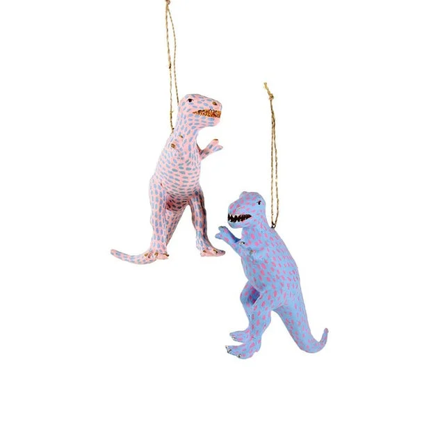 T-Rex Ornaments Set of 2