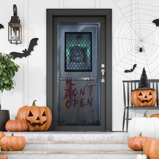 6' Don't Open Hospital Entryway Halloween Scary Door Decoration