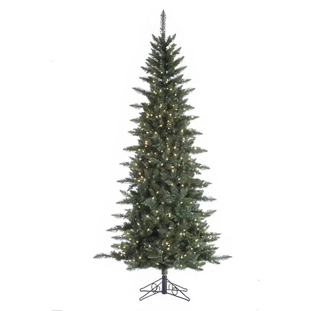 7.5' Pre-Lit Danbury Pine Slim Artificial Christmas Tree with 450 Clear Staylit Lights