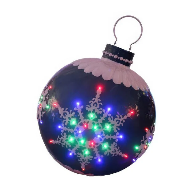 Pre-Lit Outdoor Ball Ornament - Blue