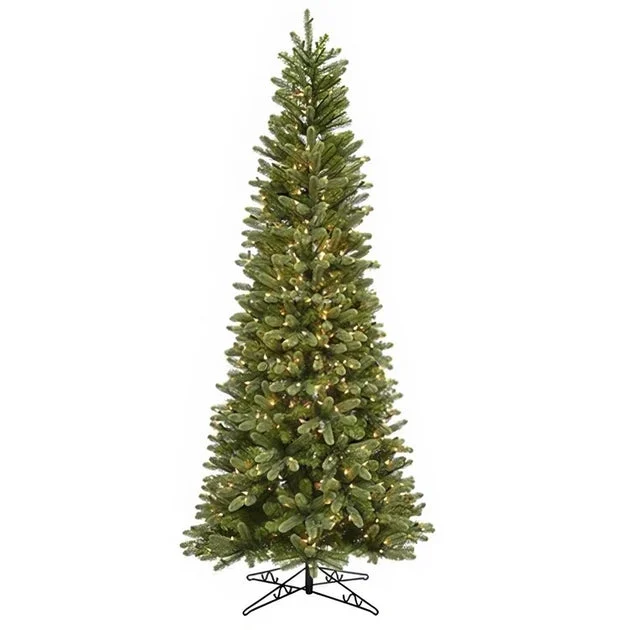7.5' Pre-Lit Hazelton Douglas Fir Slim Artificial Christmas Tree with 550 Clear Staylit Lights