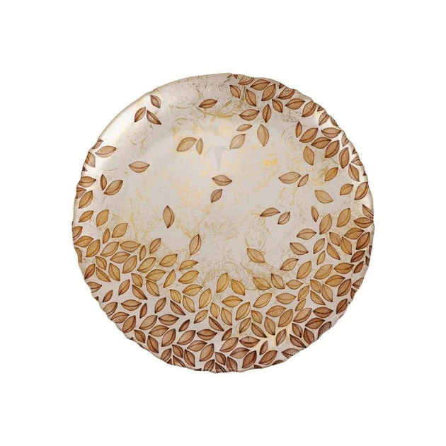 Autunno Glass Round Platter