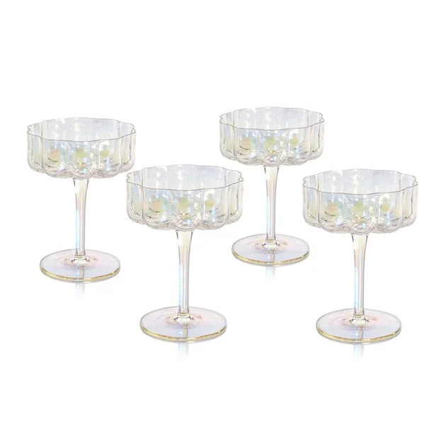 Reinhard Handblown Coupe Glasses Set of 4