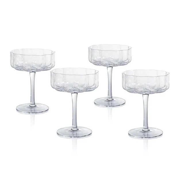 Glassware Set Reinhard Handblown Coupe Clear Glass