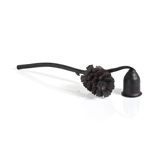Candle Snuffer Brunel Pinecone Dark Brown Wrought Iron