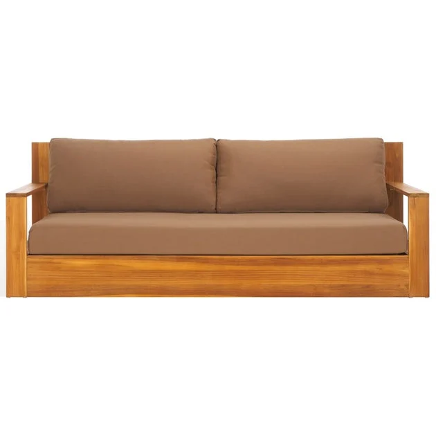Kauai Three-Seat Brazilian Teak Patio Sofa