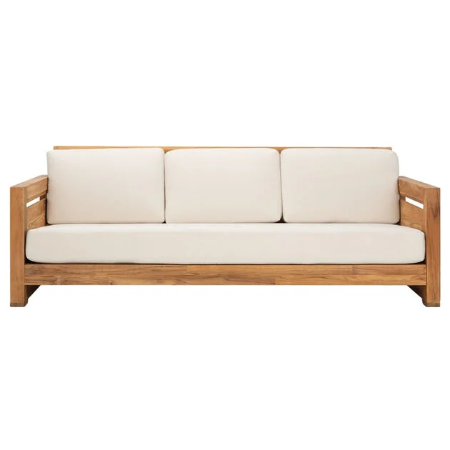 Molokai Three-Seat Teak Patio Sofa
