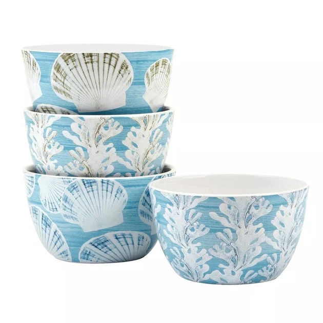 Bowl Set Beyond the Shore Ice Cream 4PC Multicolored
