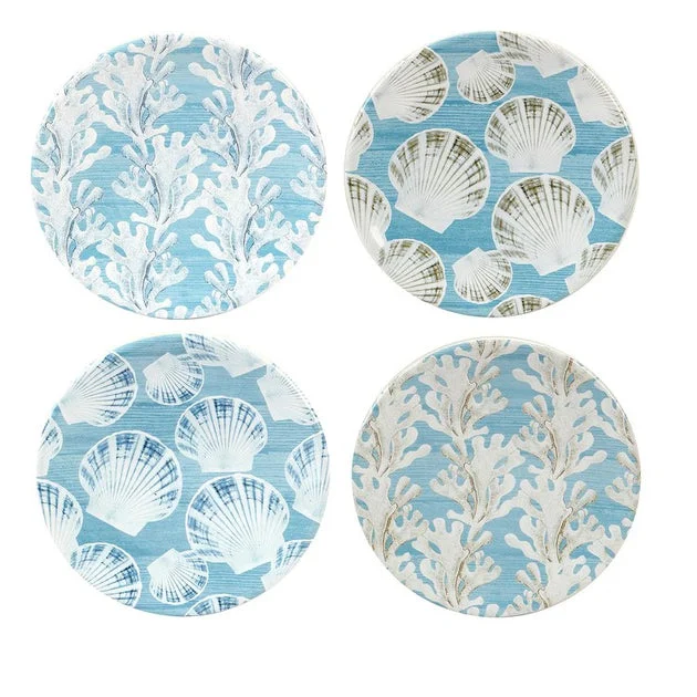 Canape Plate Beyond the Shore Multicolored Earthenware