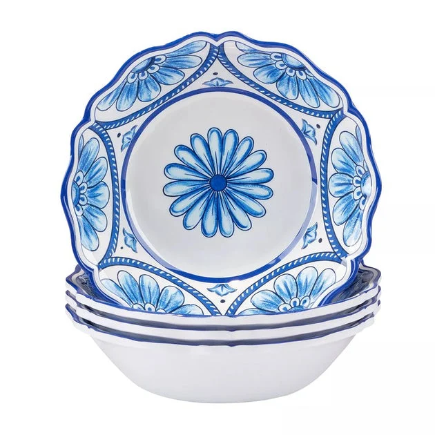 Bowl Set Veranda All Purpose Assorted 4PC 28 Ounce Multicolored