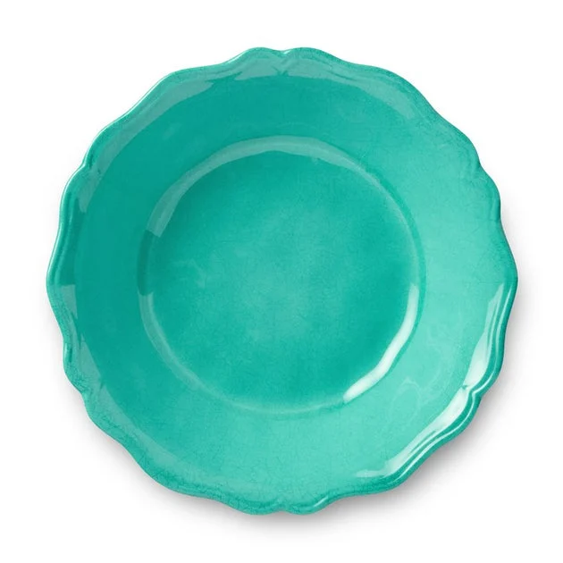 Bowl Set Isabella Teal Crackle All Purpose 4PC 28 Ounce Multicolored