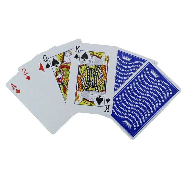 3.5" Blue Waterproof Swimming Pool Deck of Playing Cards