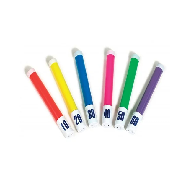 8.25" Vibrantly Colored Flexible Dive Stick Swimming Pool Toys Set of 6