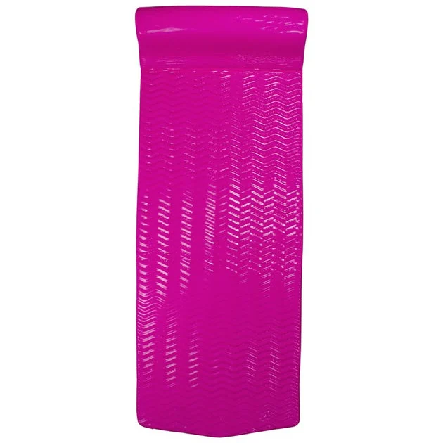 74" Floating Foam Swimming Pool Mattress Lounger with Head Rest - Pink