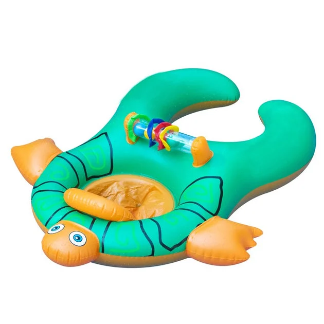 40" Turtle Baby and Mom Inflatable Swimming Pool Seat