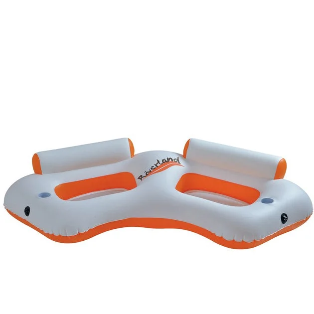 85" Inflatable River Land Two Person Swimming Pool Sofa