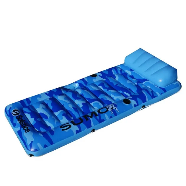 81" Inflatable Camouflage Sumo Sized Swimming Pool Raft