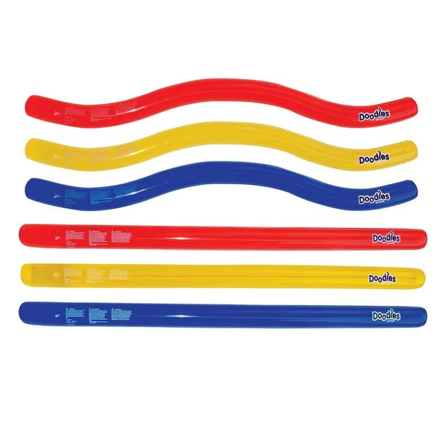 72" Inflatable Swimming Pool Doodles Set of 6