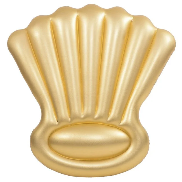 6' Inflatable Golden Shell Swimming Pool Float
