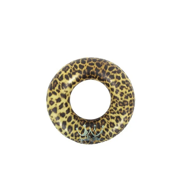 35" Inflatable Inner Tube Pool Float - Brown