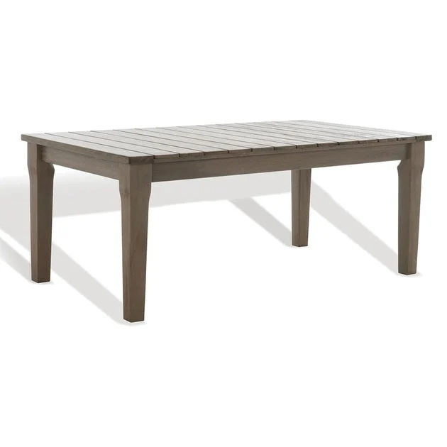Coffee Table Martinique Patio Light Gray Eucalyptus Wood