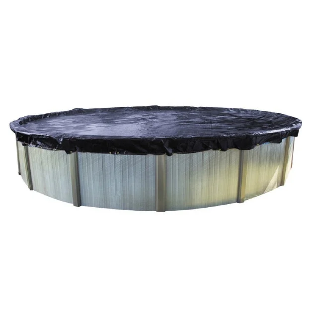 8' Black Deluxe Above Ground Swimming Pool Closing Leaf Net Cover