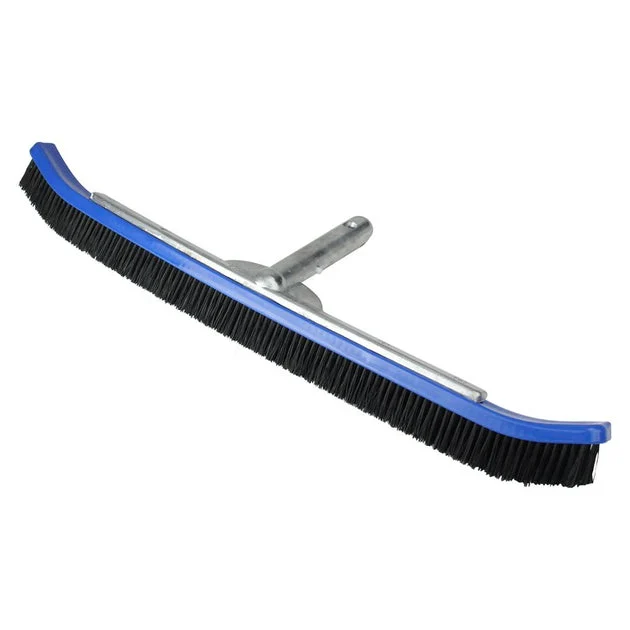 24" Blue Curved Wall Brush for Pools