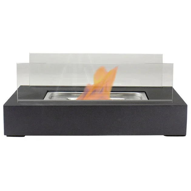 13.75" Bio Ethanol Ventless Portable Fireplace with Flame Guard