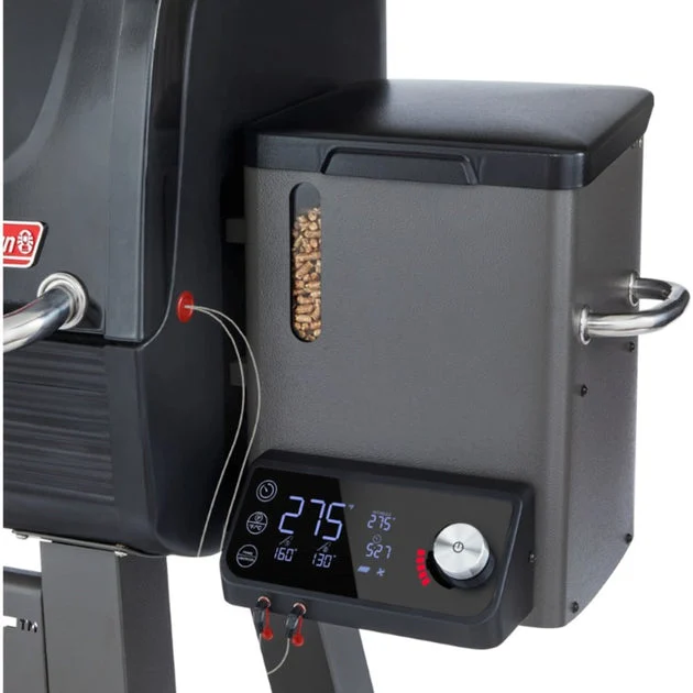 Grill Cookout Wood Pellet with LED Digital Controller 2 Probes and Cover Black