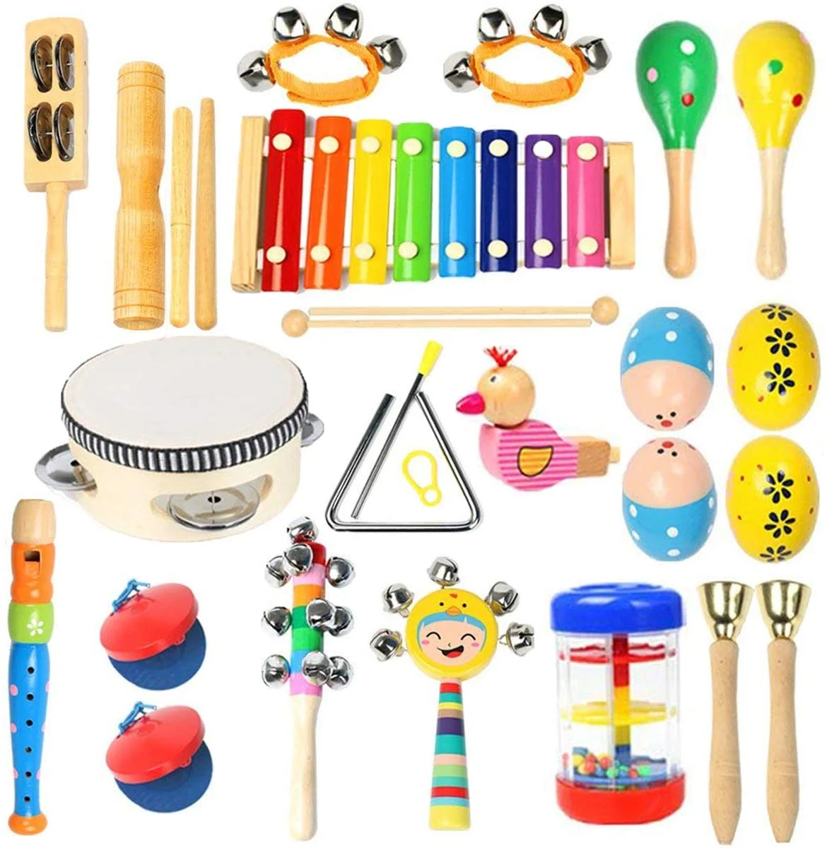 Ehome Toddler Musical Instruments, Wooden Percussion Instruments