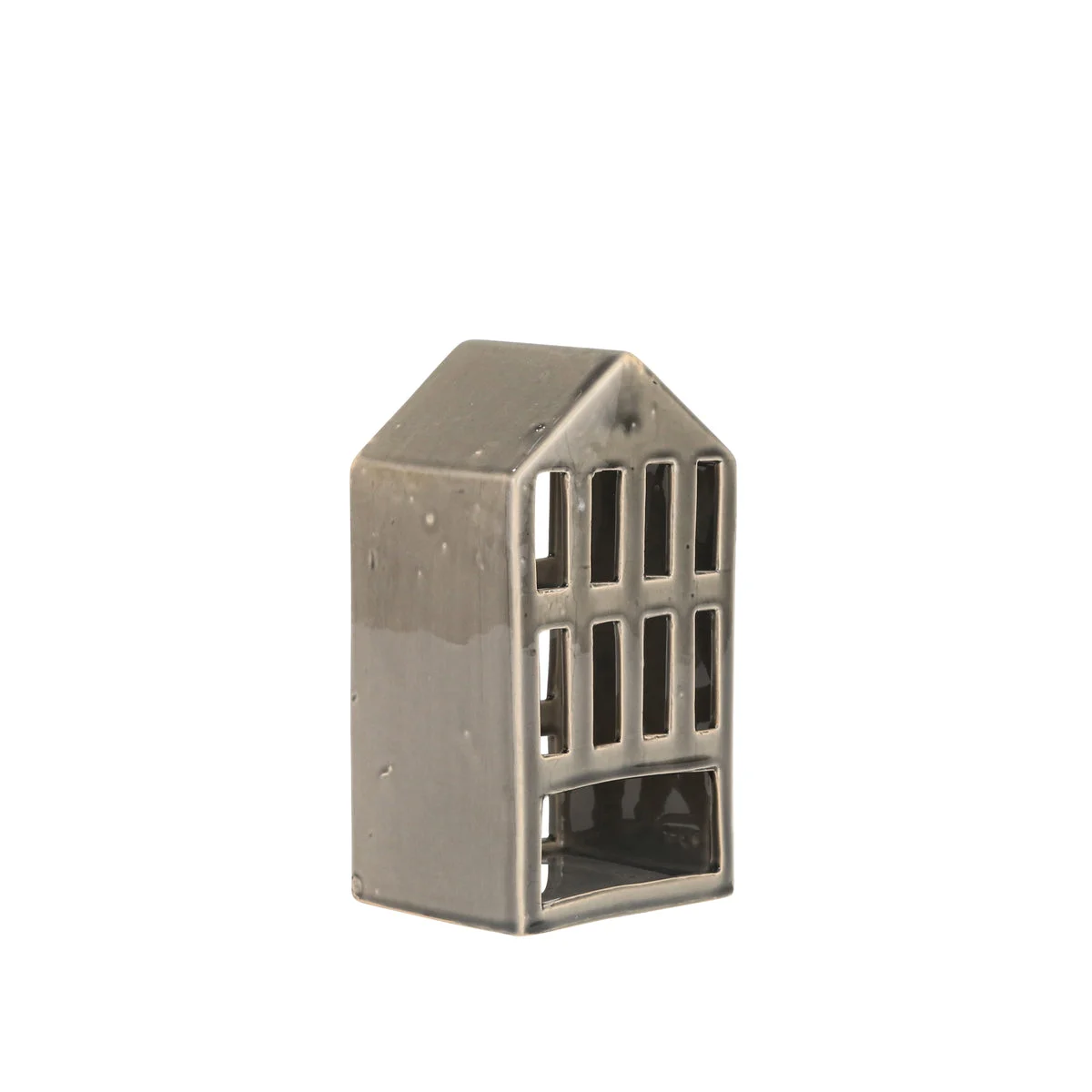 Sagebrook Home Dark Gray 10`` Ceramic Houselantern