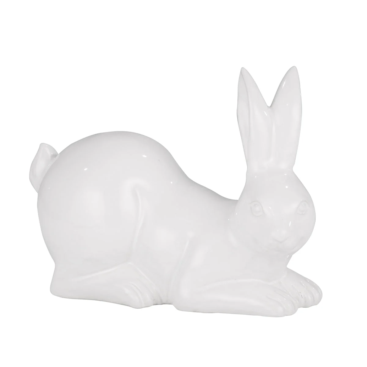 Sagebrook Home Ceramic 14`` Rabbit, White